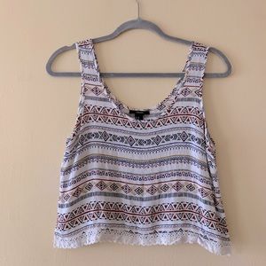 Medium Forever 21 multicolored, patterned tank top